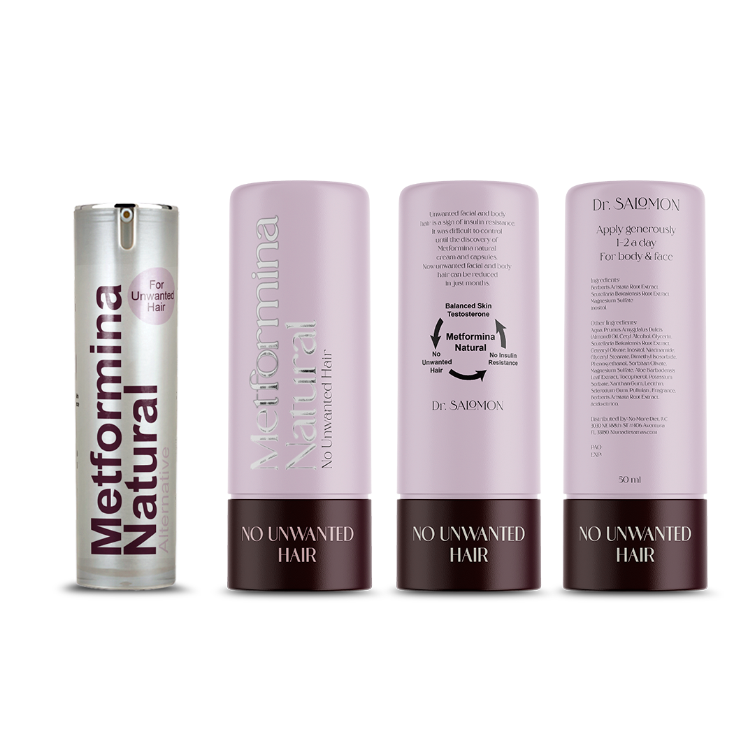 Metformina Natural - Crema Auxiliar en la Reducción de Vello Facial y Corporal (crema para 2 meses) Dr Salomon