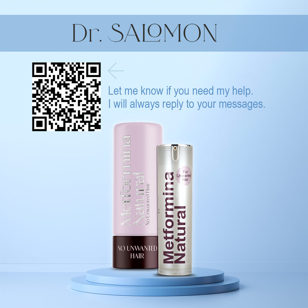 Metformina Natural - Crema Auxiliar en la Reducción de Vello Facial y Corporal (crema para 2 meses) Dr Salomon