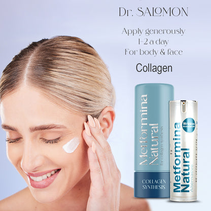 Metformina Natural - Crema para Estimular la Producción Cutánea de Colágeno (crema para 2 meses) Dr Salomon