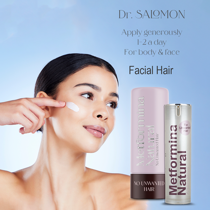 Metformina Natural - Crema Auxiliar en la Reducción de Vello Facial y Corporal (crema para 2 meses)  Dr Salomon