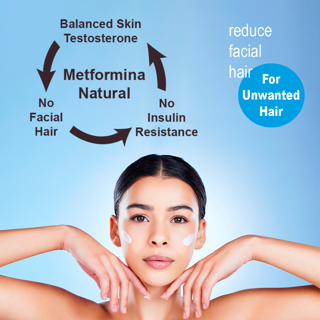 Metformina Natural - Crema Auxiliar en la Reducción de Vello Facial y Corporal (crema para 2 meses)  Dr Salomon