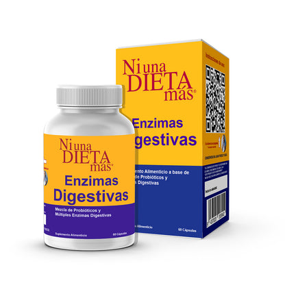 Ni una Dieta Más Enzimas Digestivas (60 Cápsulas)