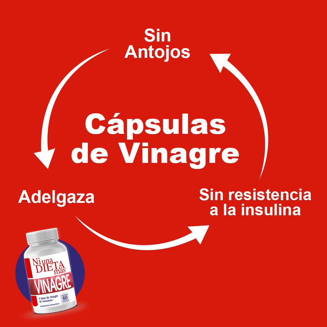 Ni una Dieta Más Cápsulas de Vinagre para Adelgazar (60 Cápsulas)